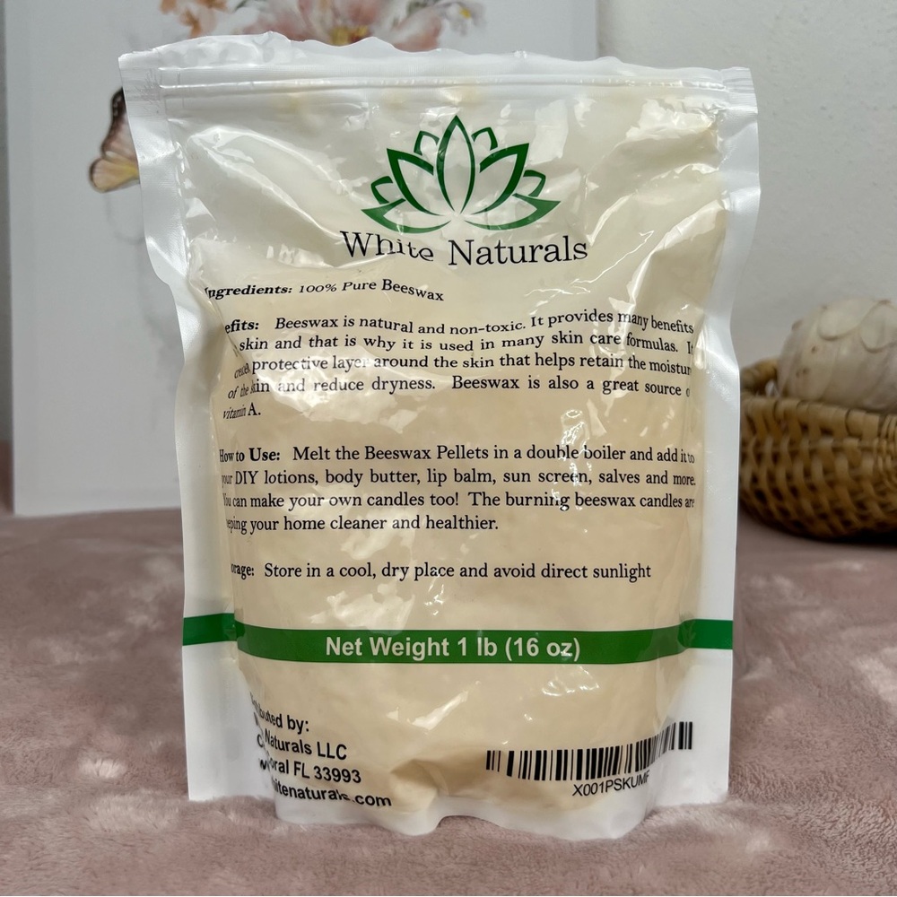 White Naturals Yellow Beeswax Pellets, Size: 15.6 oz - Picture 2 of 5